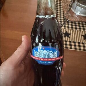 Coca-Cola Classic Glass Bottle with Red and White Logo